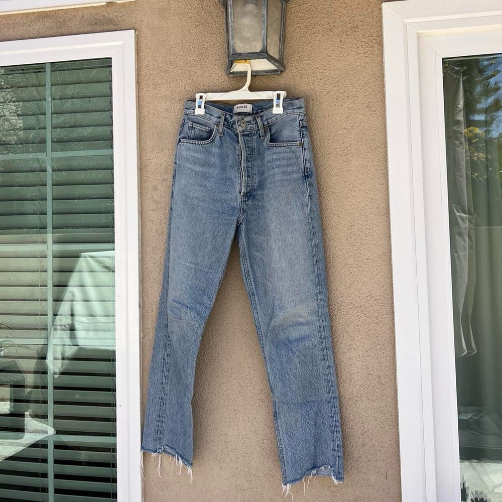 AGOLDE Riley High Rise Straight Denim - Picture 5 of 10
